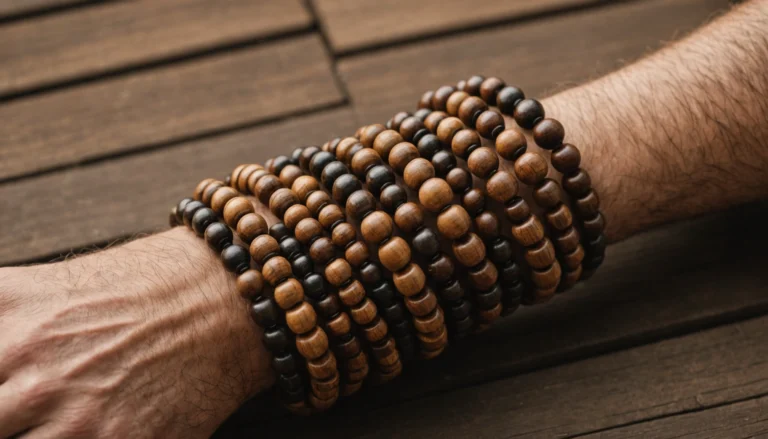 bracelet homme perle bois signification