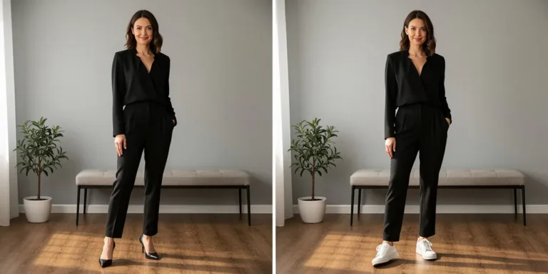 chaussure avec combinaison noire