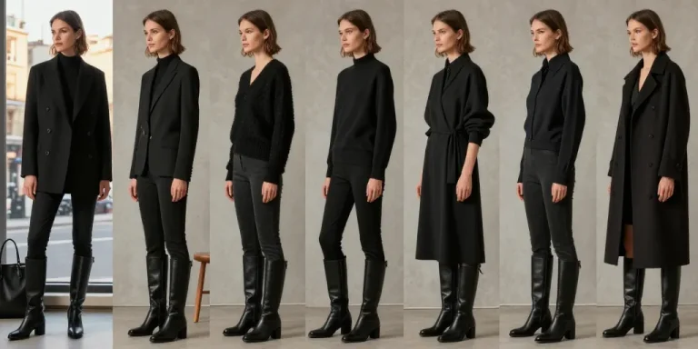 look boots noir
