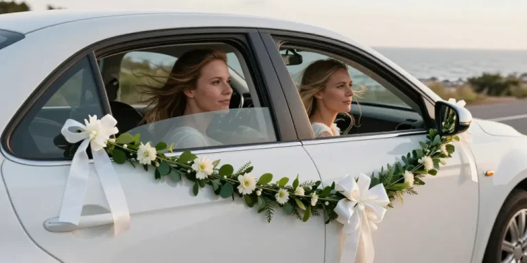 comment décorer voiture mariage