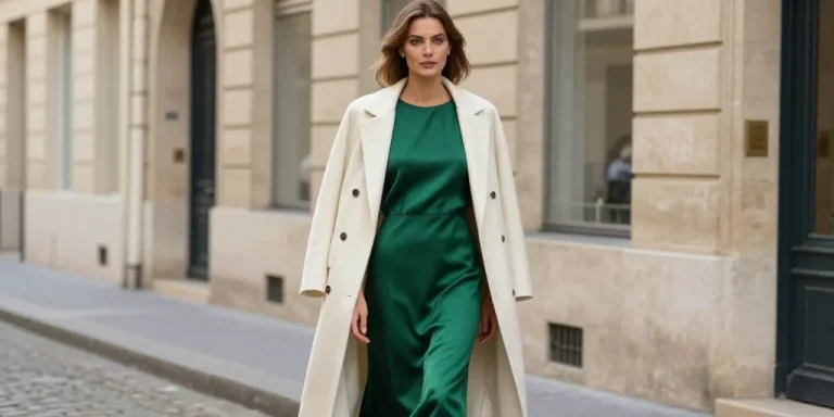 manteau avec robe longue