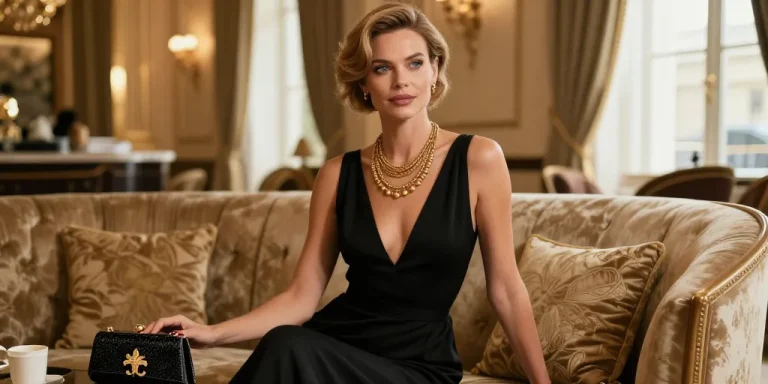comment accessoiriser une robe noire longue