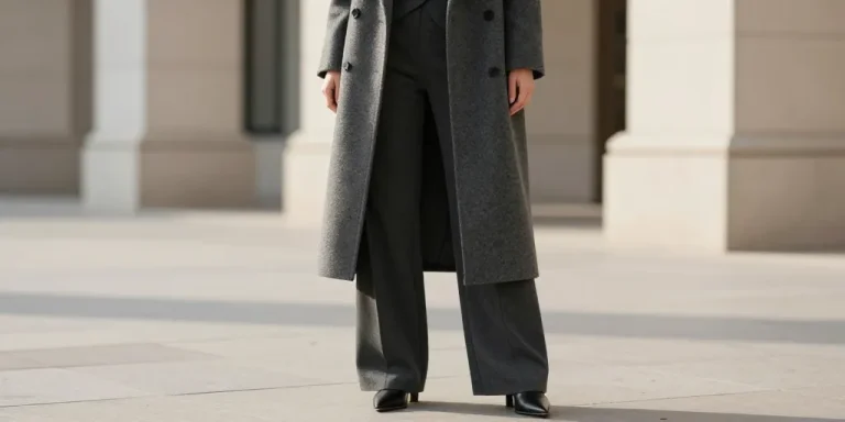 quel manteau avec pantalon large