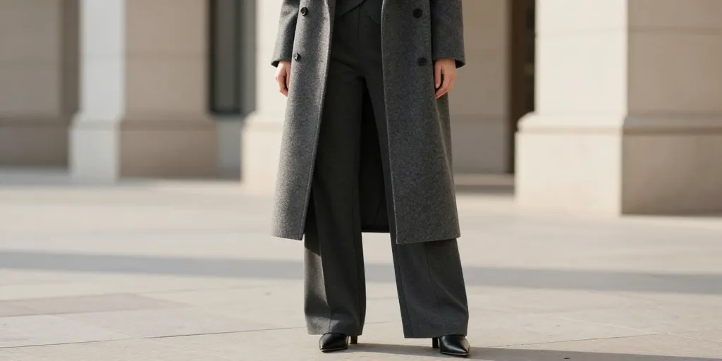 quel manteau avec pantalon large