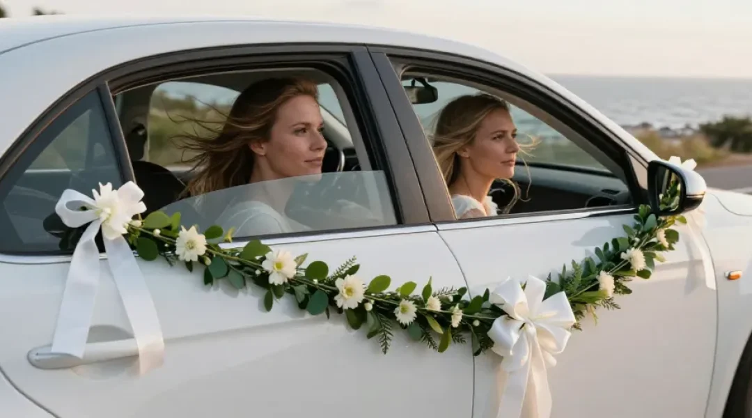 comment décorer voiture mariage