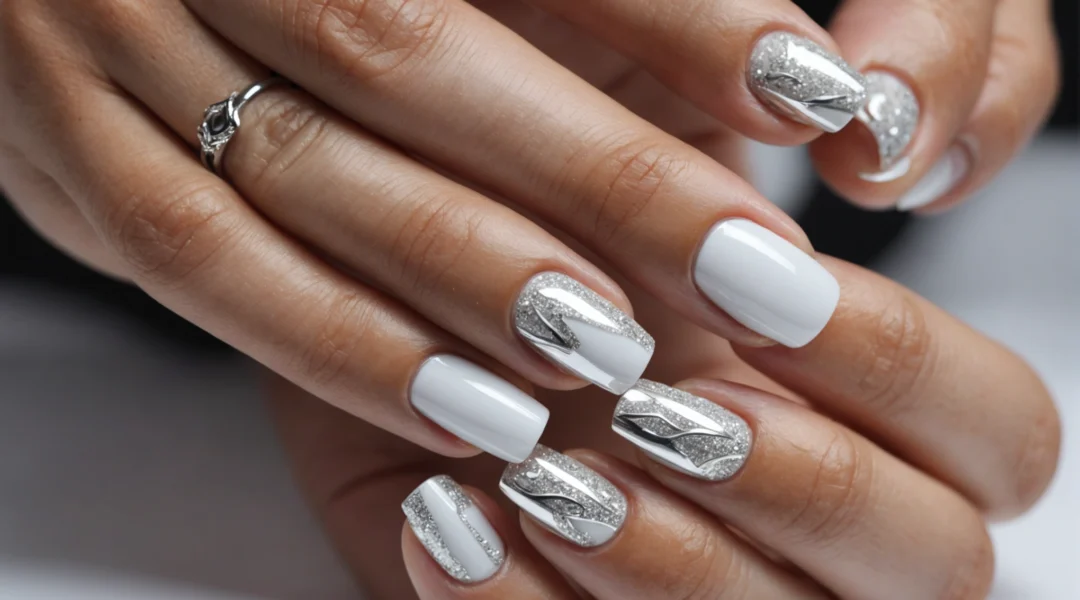 Éclat_et_élégance_:_le_duo_gagnant_du_nail_art_blanc_et_argent_pour_femmes_raffinées