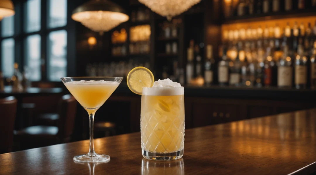 cocktail avec blanc d'oeuf