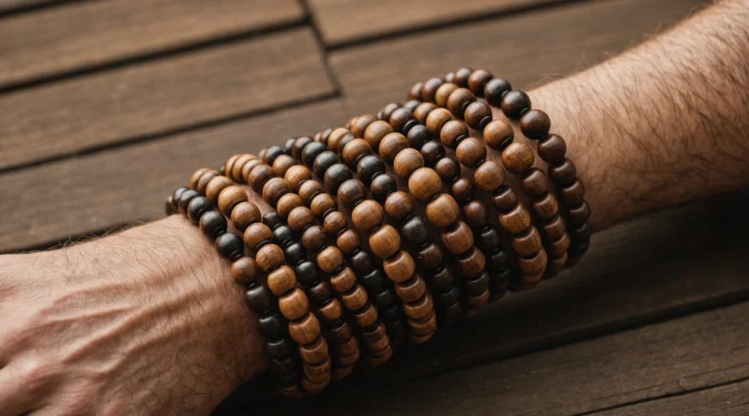bracelet homme perle bois signification
