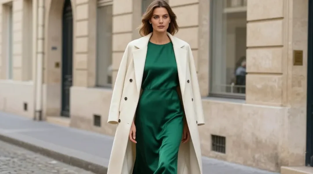manteau avec robe longue