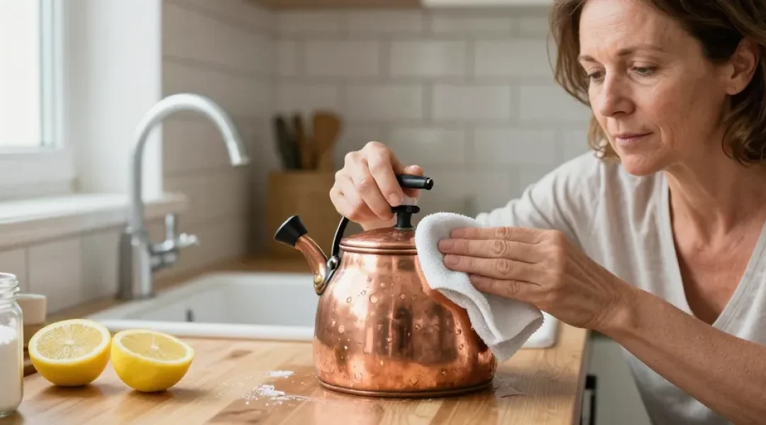 nettoyer un objet en cuivre