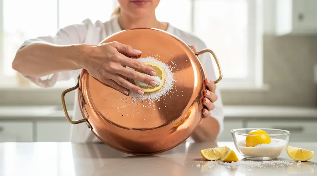 nettoyer un objet en cuivre