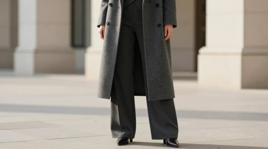 quel manteau avec pantalon large