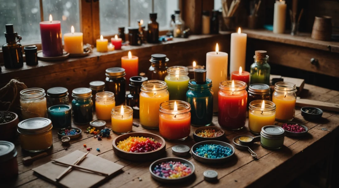 faire des bougies avec des restes