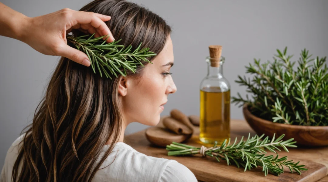 huile de romarin pour la pousse des cheveux