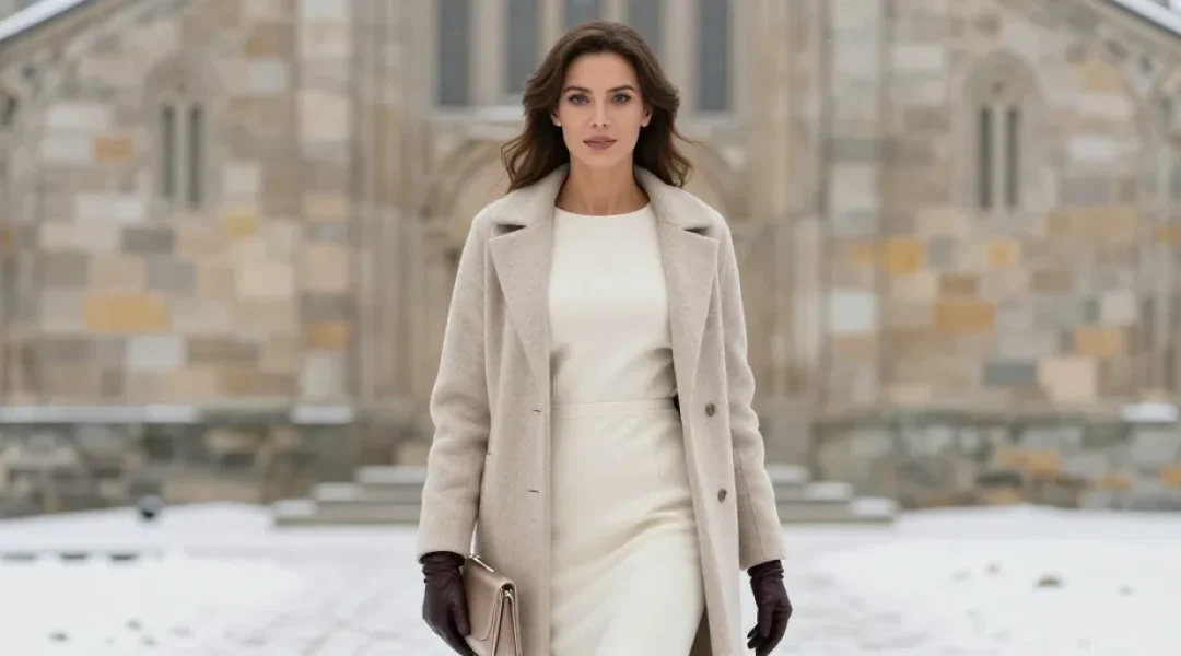 tenue baptême hiver femme