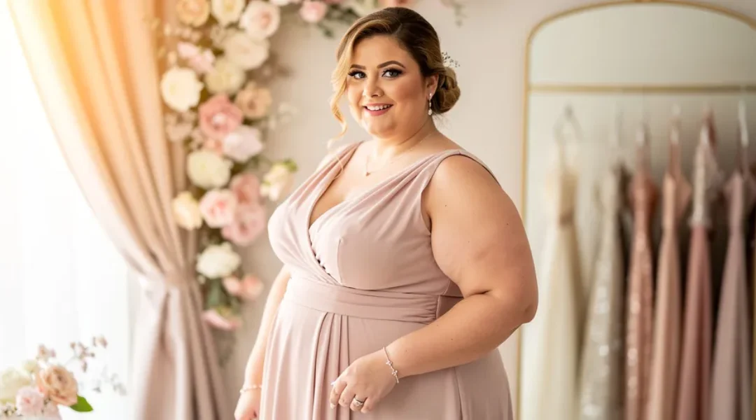 tenue temoin de mariage femme ronde